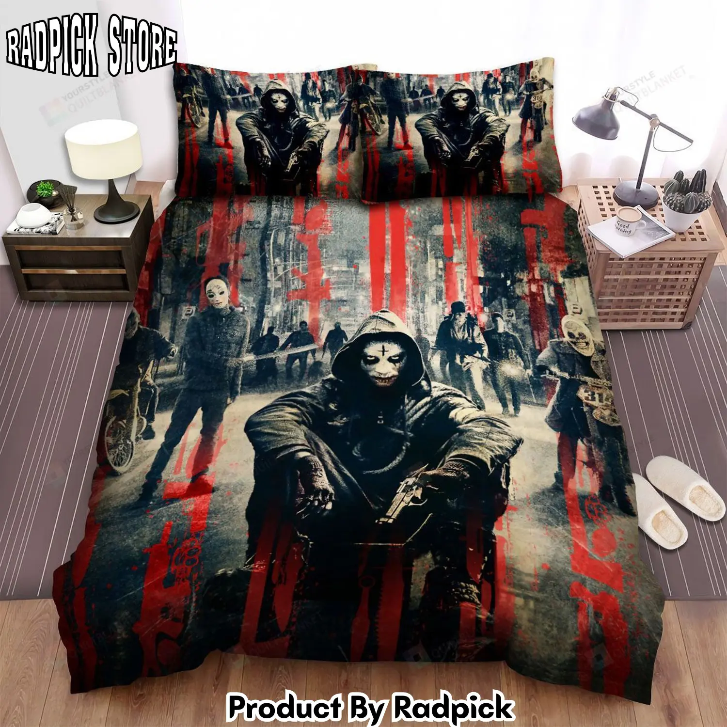 Radpick the purge series anarchy bed sheets spread comforter duvet cover bedding sets rp327993